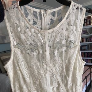 White lace short dress XS